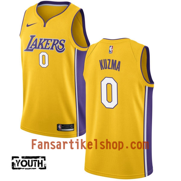 NBA Los Angeles Lakers Trikot Kyle Kuzma 0 Nike 2017-18 Gold Swingman - Kinder NBA Los Angeles Lakers Trikot Kyle Kuzma 0 Nike 2017-18 Gold Swingman - Kinder